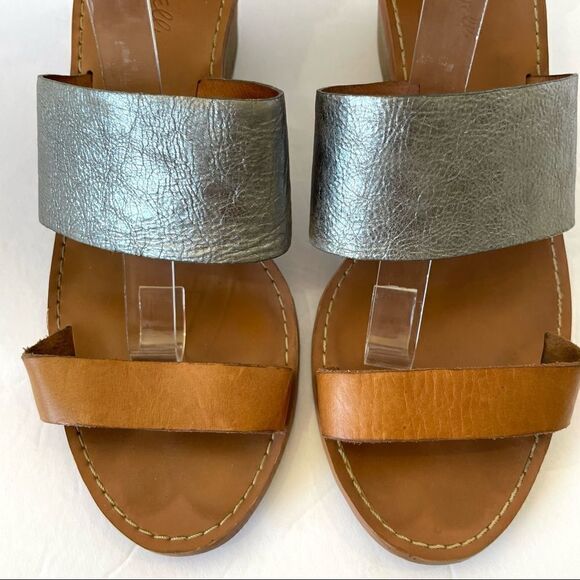 Madewell Warren Sandal in Silver and Leather , Sz 9‎ - Picture 4 of 11
